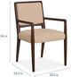 Bassett® Furniture Copenhagen Espresso/Sisal Upholstered Dining Chair-2