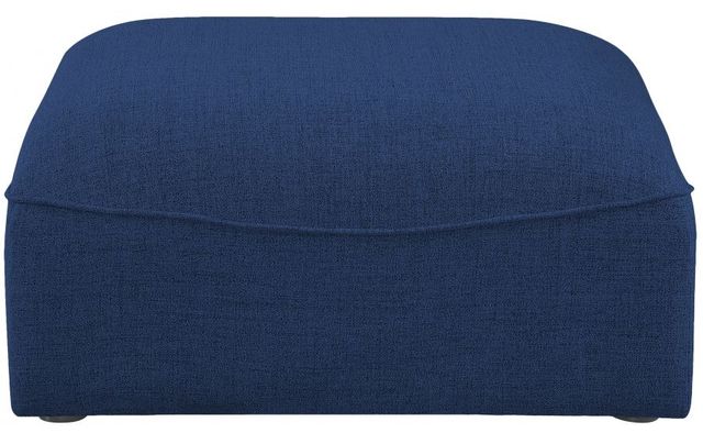 Meridian Furniture Miramar Navy Ottoman-1