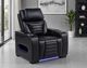 Coaster® Zuma Black Power Upholstered Recliner with Power Headrest-1