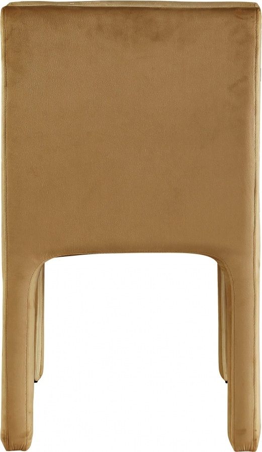 Meridian Furniture Kai Saddle Velvet Dining Chair Set-3