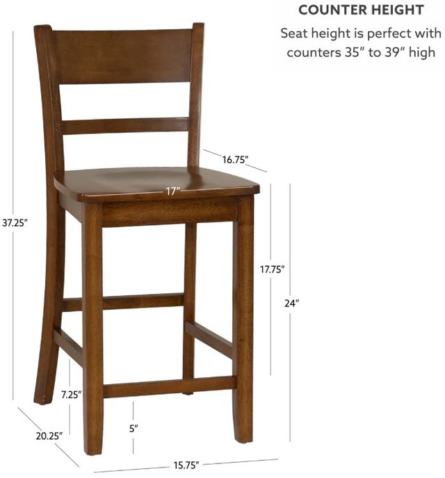 Linon Torino Walnut Counter Stool-2