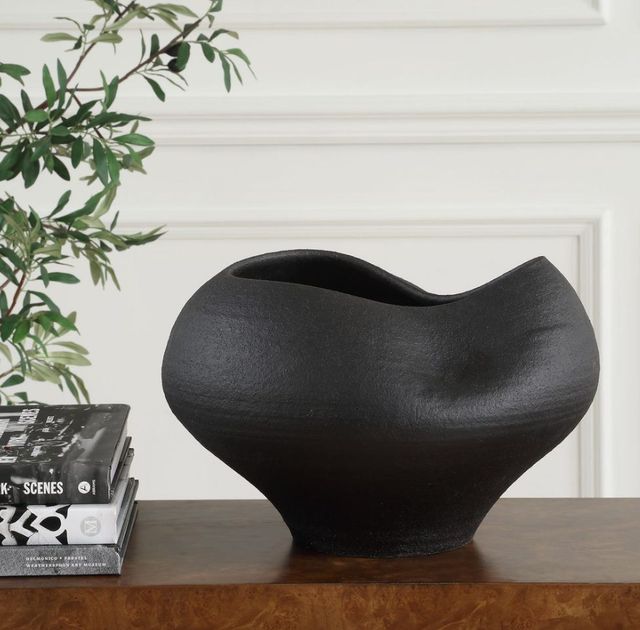 Uttermost® Nocturne Mattle Black Bowl-1