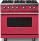 Viking® 5 Series 36" Valentine Pro Style Gas (NG) Range with Polished Chrome Trim-3