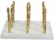 A & B Home Gold Banswara Marble Tic Tac Toe Game Decorative Object-2
