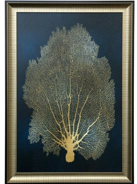 Stylecraft Blue/Gold Wall Art-0