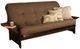 Kodiak Furniture Phoenix Linen Cocoa/Espresso Queen Futon with Mattress-0
