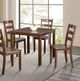 Furniture of America® Lubbock 5-Piece Walnut Dining Table Set-1