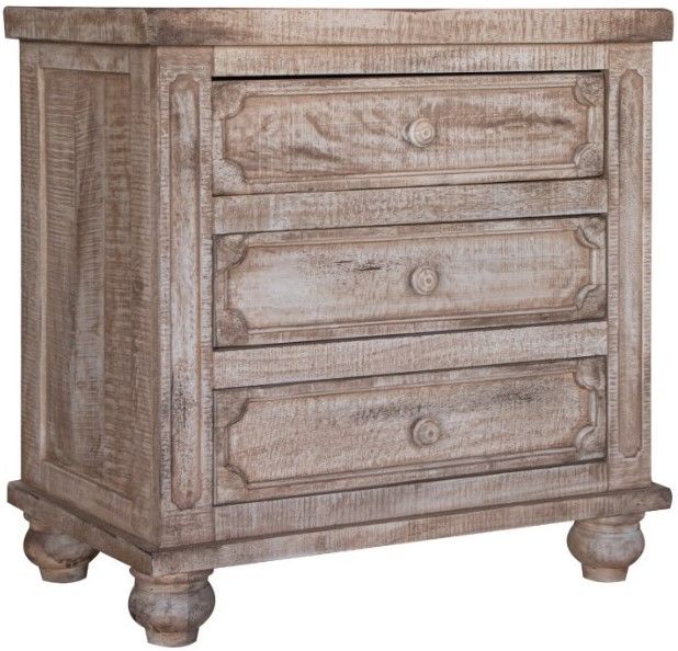 International Furniture Direct Aruba Sand Drift Nightstand-0