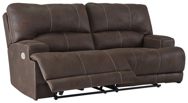 Signature Design by Ashley® Kitching Java Power Reclining Sofa Adjustable Headrest-0