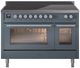 Ilve® Professional Plus II 48" Blue Gray Pro Style Induction Range-0