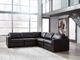 Signature Design by Ashley® ModMax II 5-Piece Black Curved Sectional-1