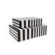 A & B Home 2-Piece Black/White Lidded Box Set-2