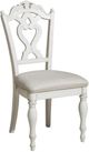 Homelegance® Cinderella Antique White/Gray Writing Desk Chair-0