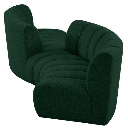 Meridian Furniture Infinity 4-Piece Green Modular Sectional Set-3