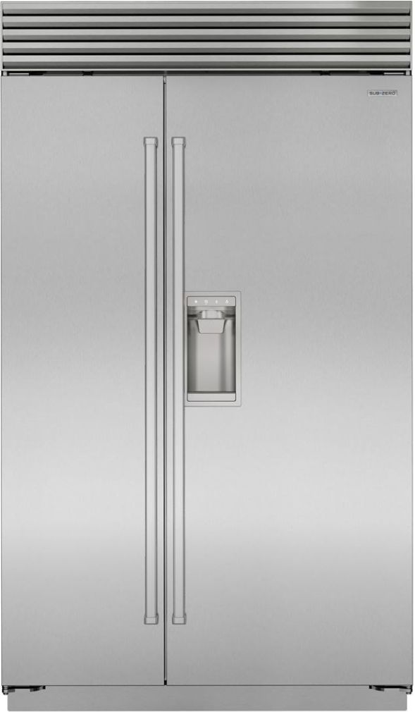 Sub-Zero® Classic 48" 28.4 Cu. Ft. Stainless Steel Side-by-Side Refrigerator-0
