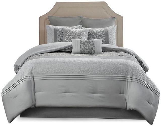 Olliix by 510 Design Ramsey Grey California King 8 Piece Reversible Comforter Set-4