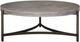 Modus Furniture Lyon Natural Coffee Table with Brushed Bronze Base-2