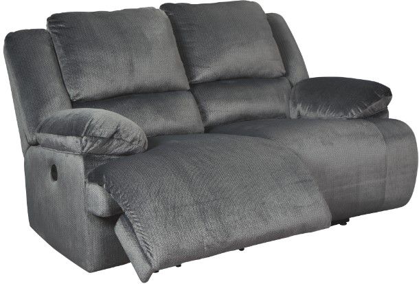Signature Design by Ashley® Clonmel 3-Piece Charcoal Living Room Set with Power Reclining Sofa-2