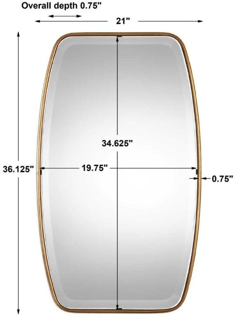 Uttermost® Canillo Antiqued Gold Mirror-2