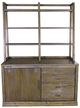 Liberty Furniture Stone Brook 2-Piece Rustic Saddle Jr Executive Credenza Set-0