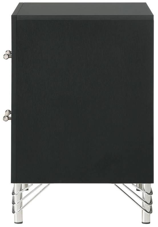 Coaster® Lucia Black Nightstand -3
