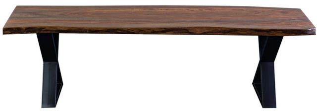 Porter International Designs Manzanita Harvest X-Base Dining Bench-1