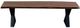 Porter International Designs Manzanita Harvest X-Base Dining Bench-1