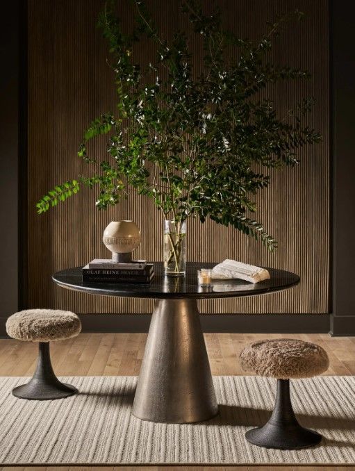 Universal Explore Home™ New Modern Kira Bronze/Yakety Yak Granite Stool-2