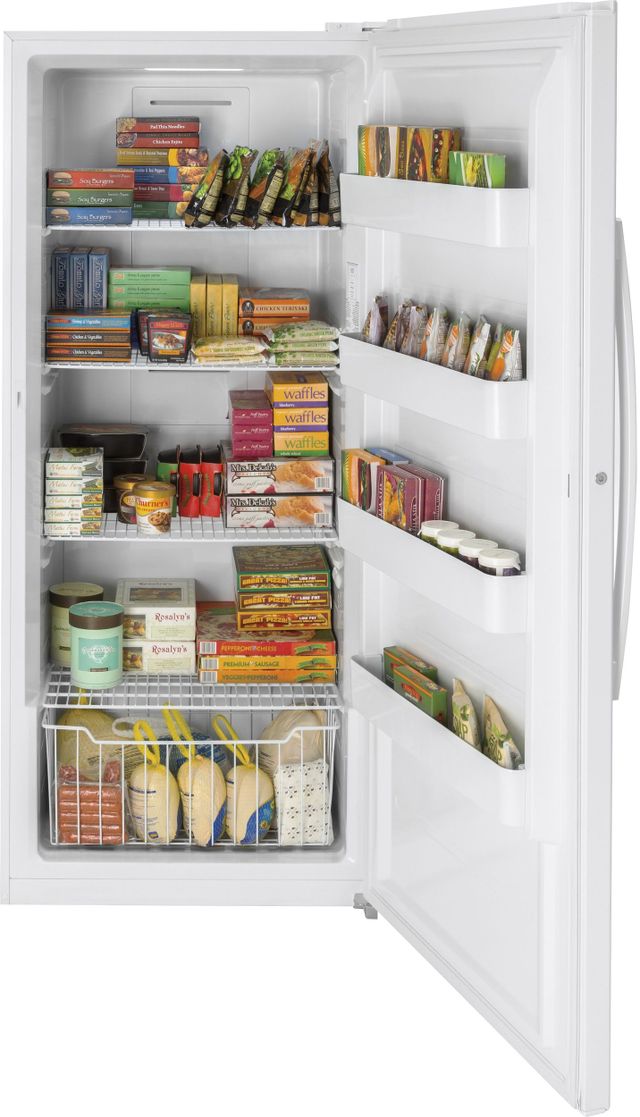 GE® 21.3 Cu. Ft. White Upright Freezer-2