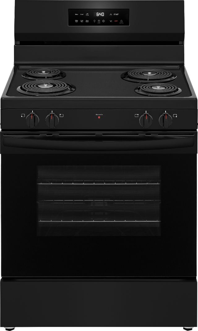 Frigidaire® 30” Black Freestanding Electric Range-0