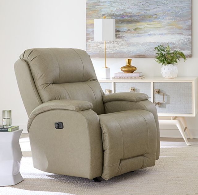 Best® Home Furnishings Customizable Maverly Leather Power Rocker Recliner with Heat, Massage and Head Tilt-3