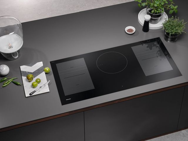 Miele 42" Black Induction Cooktop with 2 PowerFlex-2