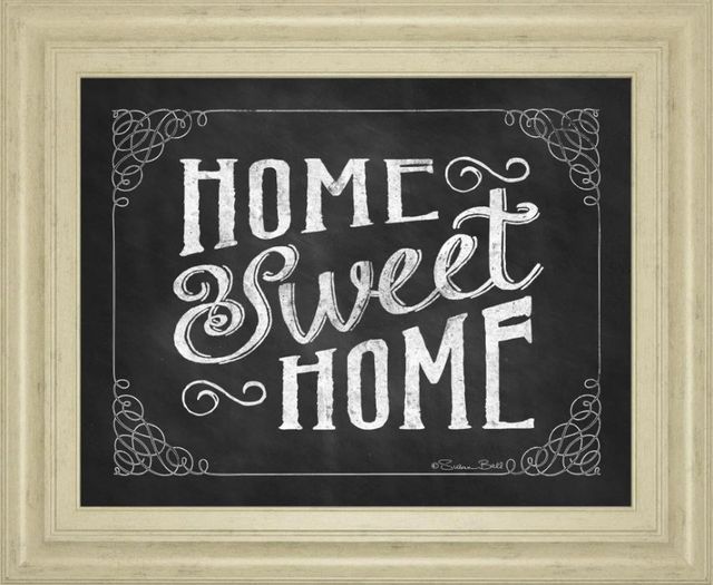 Classy Art Home Sweet Home by Susan Ball Framed Print Wall Art-0