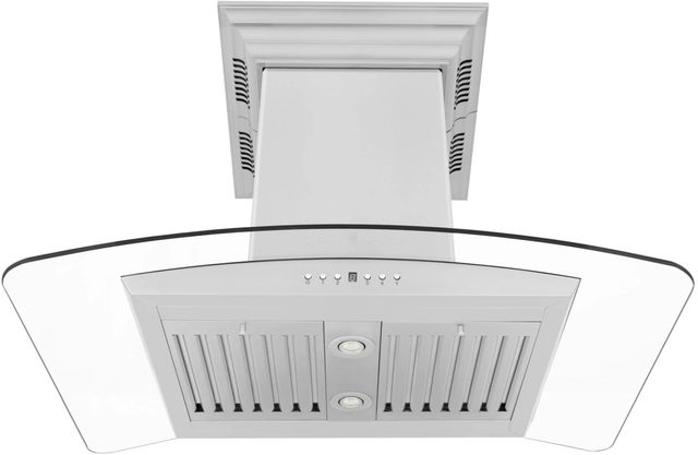 ZLINE CrownSound™ 36" Stainless Steel Island Mount Range Hood -3
