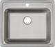 Elkay Lustertone® Classic Lustrous Satin 25" x 21-1/4" x 6-1/2" 2-Hole Single Bowl Drop-In ADA Sink with Quick-Clip-1
