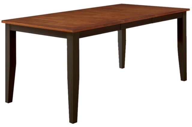 American Wholesale Furniture Black/Cherry 38" Dining Table-0