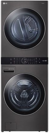 LG Black Steel Gas Laundry Center, 4.5 Cu. Ft. Washer, 7.4 Cu. Ft. Dryer