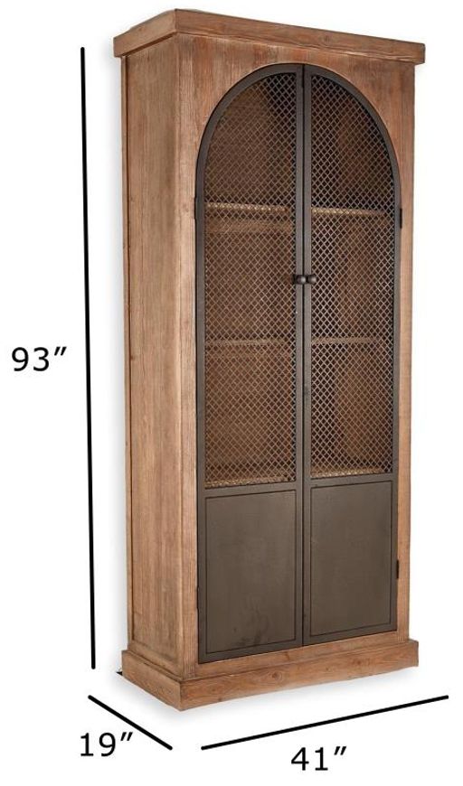 Nest Home Collections Arch Medium Gray Cabinet-3