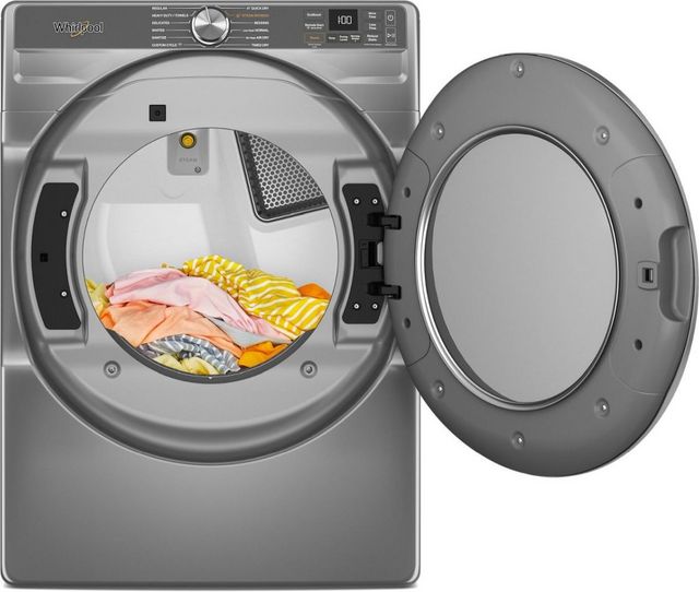Whirlpool® 7.4 Cu. Ft. Radiant Silver Front Load Electric Dryer-6
