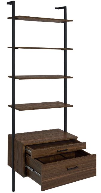 Coaster® Owens Wallnut 3-Piece Wall Mounted Bookshelf Set-3