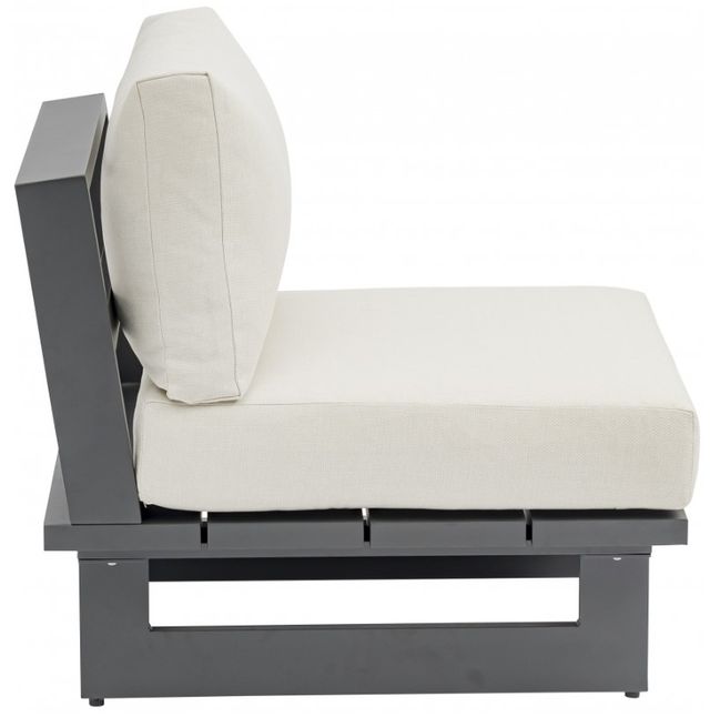 Meridian Furniture Maldives Cream Aluminum/Fabric Outdoor Modular Accent Chair-2