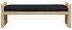 Meridian Furniture Sonia Black/Natural Bench-1