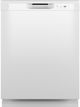 GE® 24" White Front Control Built In Dishwasher -0