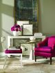 Century® Customizable Vienna Chicago Glass Top Chairside Table with White Base-2