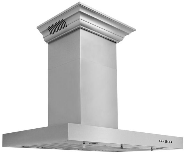 ZLINE 42" Stainless Steel Wall Mounted Range Hood with CrownSound® Bluetooth Speakers-1