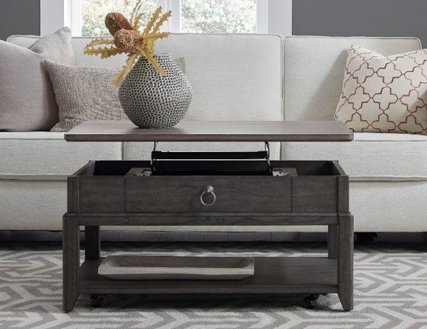 Null Furniture Lake Lure Gray Fog Lift Top Motion Cocktail Table -1