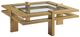 Tommy Bahama® Outdoor Los Altos Valley View Aged Patina Square Cocktail Table with Glass Top-0