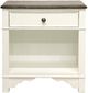 Riverside Furniture Grand Haven Feathered White Nightstand-1