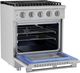 Hauslane HausPro 30" Stainless Steel Pro-Syle Dual Fuel Range with Stainless Steel Knobs-4