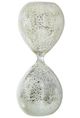 A & B Home Peleus White 30-Minute Silvered Hourglass-0